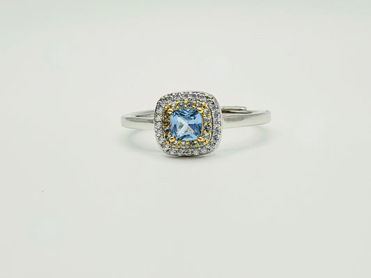 Anello Carezza Marina Quadrato