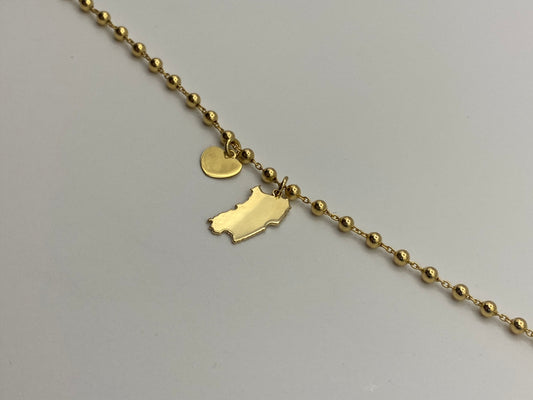 Bracciale Sardegna-In Argento Dorato