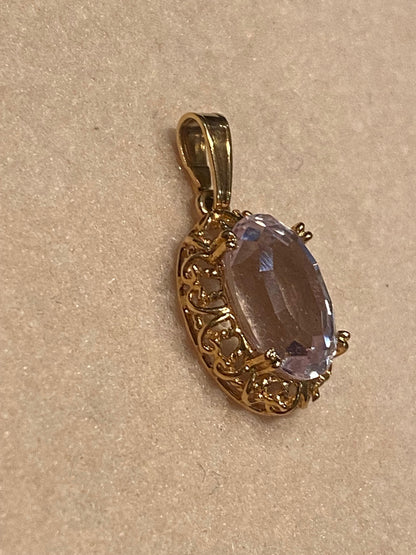 Ciondolo Vintage con Rosa di Francia Ovale