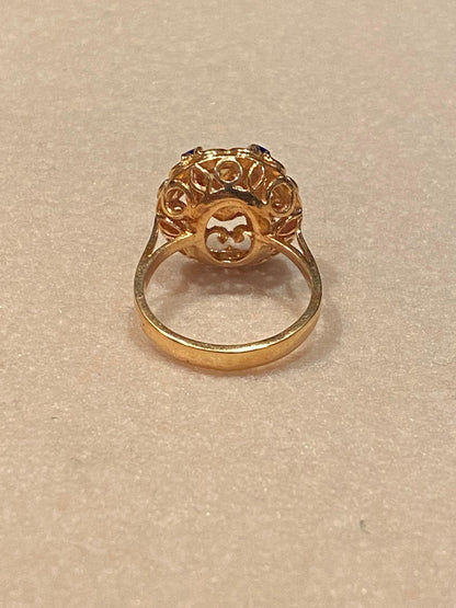 Anello Vintage in Oro con Perlina al centro