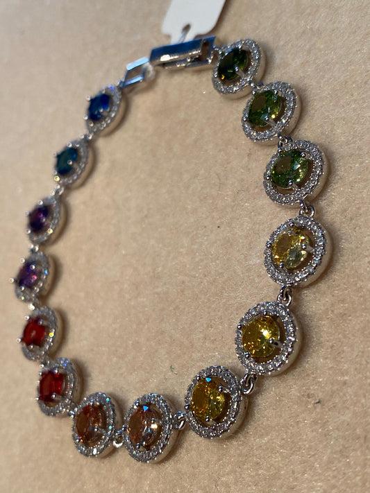 Bracciale Tennis con Cubic Zirconia Rotondi