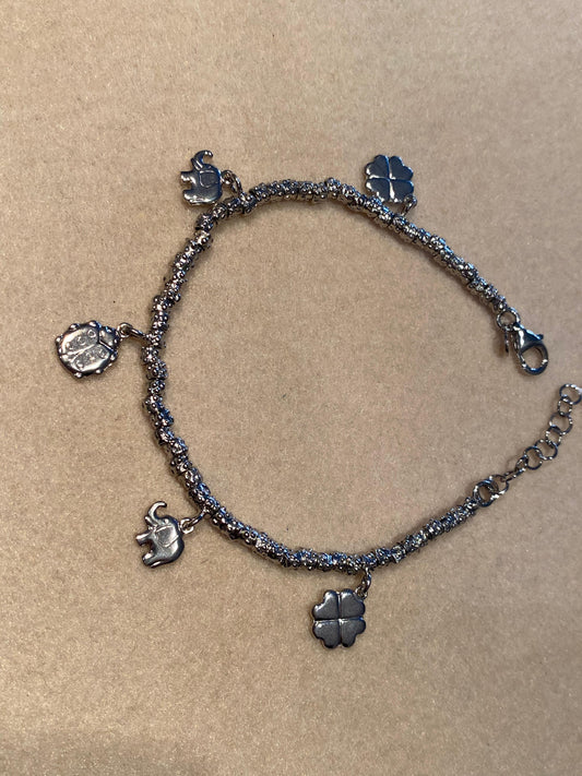 Bracciale Granelli con Charms Portafortuna