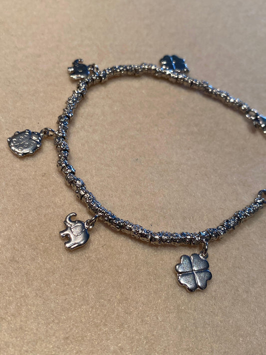 Bracciale Granelli con Charms Portafortuna