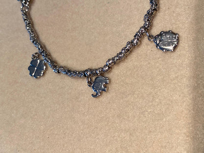 Bracciale Granelli con Charms Portafortuna