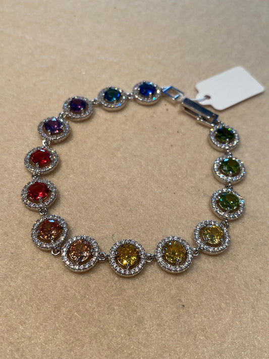 Bracciale Tennis con Cubic Zirconia Rotondi
